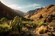 Salta, Argentina's cactus and mountains. Generative AI