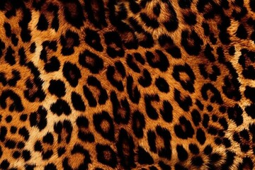 Wall Mural - detailed leopard print pattern in close-up. Generative AI