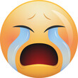 Crying face emoji icon