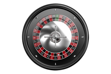 Wall Mural - Overhead view of 3D roulette wheel