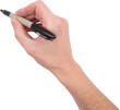 Hand writing with black felt tip pen