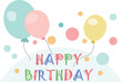 © vectorfusionart - Happy birthday text icon