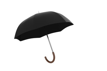 Leinwandbilder - Composite image of black umbrella