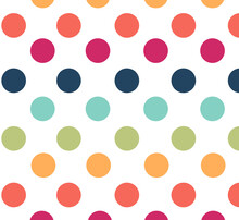 Colorful Polka Dot Pattern 