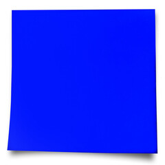 Canvas Print - Blue color adhesive note