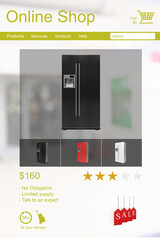 Poster - Fridge for sale displayed on device screen