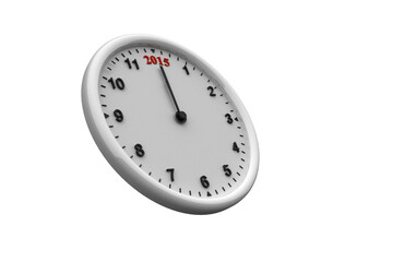 Sticker - Illustration of 2015 on analog clock