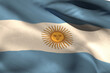 Argentina flag against white background