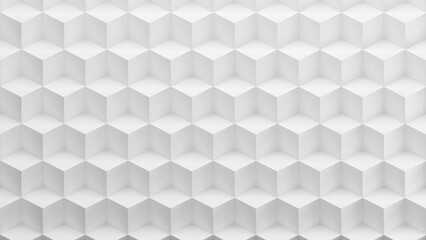 Poster - geometric pattern on white background,abstract high relief,3d rendering