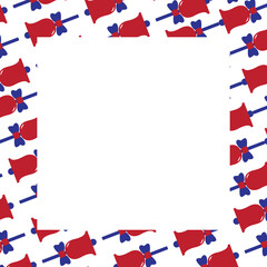 Poster - Digitally generated image of blank picture frame 