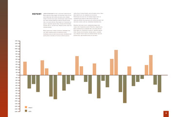 Poster - business interface with graphs and data