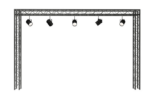 Stage light against white background