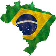 Brazil map on map