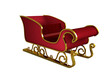 Red and gold santa sleigh