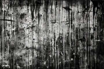 Poster - textured black and white wall with grunge effect. Generative AI