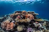 Fototapeta Do akwarium - coral under the sea
