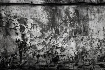 Poster - monochromatic image of a textured wall. Generative AI