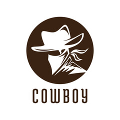 Sticker - Cowboy rider illustration