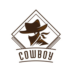 Sticker - Cowboy rider illustration