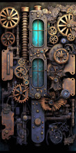 Industrial Steampunk Background