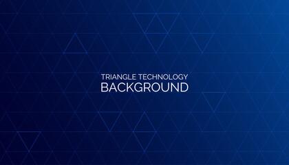 Wall Mural - vector background with a modern triangular pattern in blue color, representing technology and design