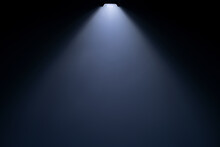 Close Up Of Light Beam Isolated On Black Background