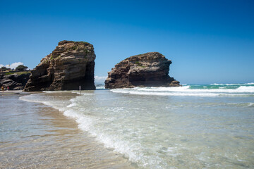 Wall Mural - As Catedrais beach - Beach of the Cathedrals - Galicia, Spain