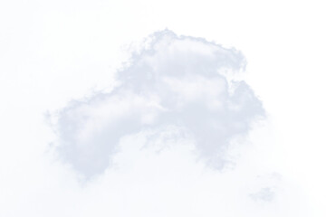 white soft cloud isolated