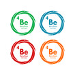 © Deni - beryllium icon set. vector template illustration  for web design