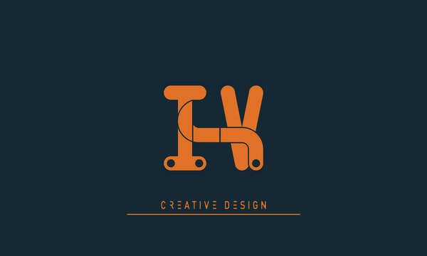 Alphabet letters Initials Monogram logo IV , VI