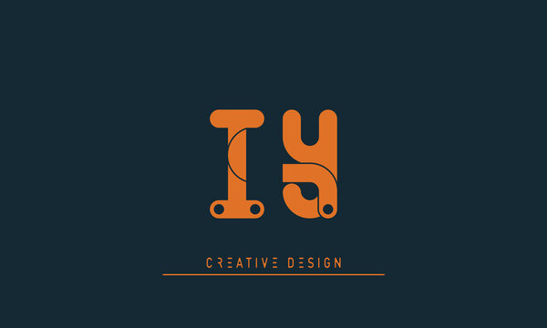 Alphabet letters Initials Monogram logo IY , YI
