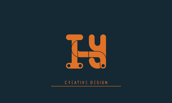 Alphabet letters Initials Monogram logo IY , YI