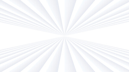 Poster - Abstract white background with 3d lines pattern, architecture minimal white gray striped design