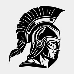 Wall Mural - Spartan logo vector design elements, spartan helmet symbol