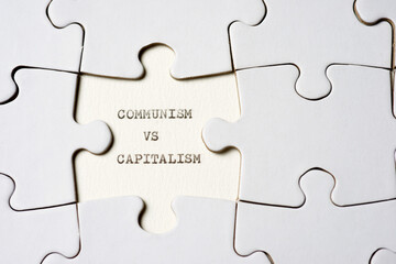 Poster - Communism vs capitalism concept view