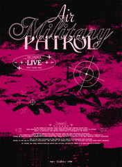 Wall Mural - retro poster with a flying fighter jet. abstract print with paper texture for streetwear, for jacket