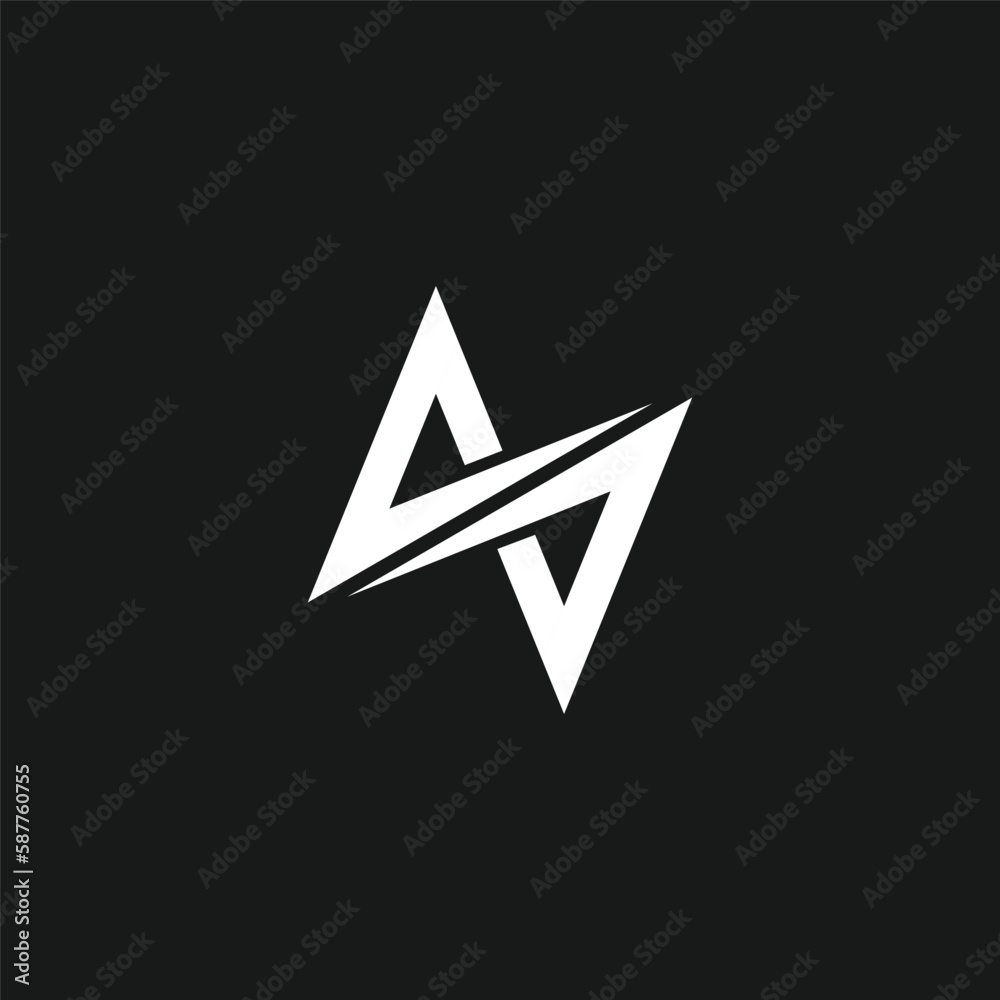 Initial Letter AA logo with infinity symbol. Creative logo design concept. Letter AA logo with an ambigram