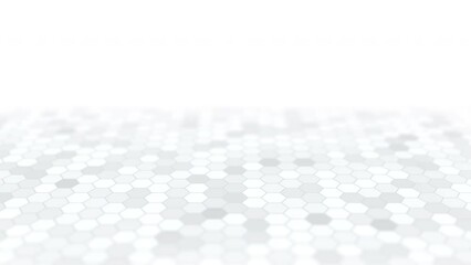 Poster - Abstract hexagon technology pattern seamless background animation with bokeh. Loop motion graphics geometric shape elements for presentation design. Suit for corporate, business, seminar, institution