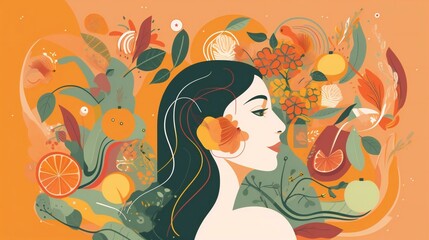 Illustration that captures the essence of health and wellness in the digital age.
Created using Generative AI.