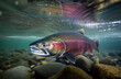 king salmon underwater generated by AI