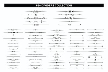 divider border vector design collection, Mega Border Collection stock illustration #18