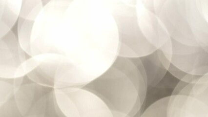Wall Mural - Abstract glow bokeh in motion background. Large bokeh circles smooth movement. Defocused circles light overflows. Can be used as background, overlay or transition.