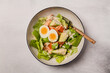 © Michael Marquand - Salad with salmon, avocado and hard boiled egg