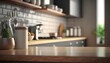 © Scott - The neutral color palette of this kitchen creates a calming and serene atmosphere.