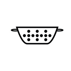 colander, strainer, icon, color, vector, illustration, desing, logo, teplate, flat,style