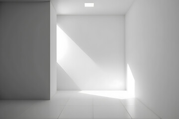 A minimalist room with gentle lighting - AI Technology