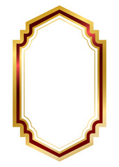 Wall Mural - decorative frames banner label collection png transparent background transform Your designs with gold frame
