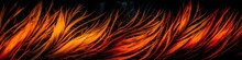 Fire Beautiful Palm Fronds Texture Background. Generative AI