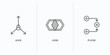 © IconArt - geometry outline icons set. thin line icons such as axis, join, flow vector. linear icon sheet can be used web and mobile