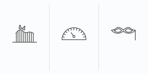 Poster - outline icons set. thin line icons such as , vector. linear icon sheet can be used web and